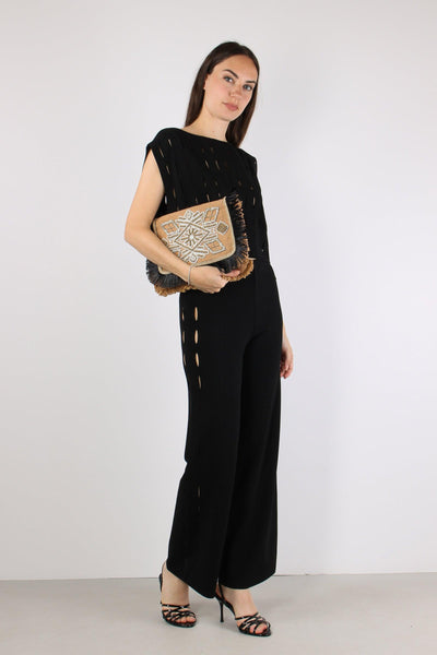 Pantalone Cut Out Nero
