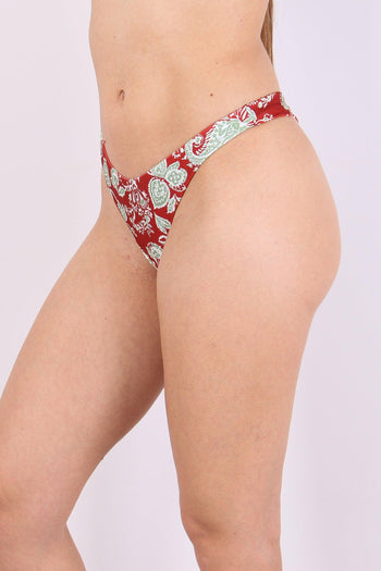 Bikini Triangolo Regolabile Giallo/rosso - 7