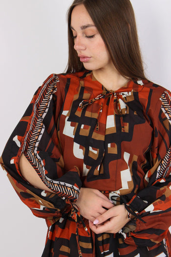 Camicia Fantasia Etnica Multicolor - 9