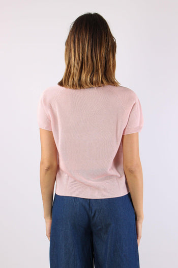 Maglia M/m Filo Cotone Rosa - 4