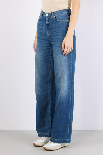 Denim Palazzo Vintage Wash Denim - 5