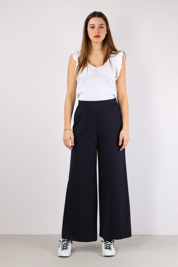 Pantalone Palazzo Gessato Blu - 2