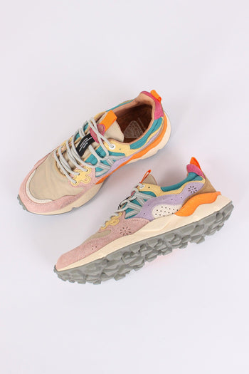 Sneakers Yamano Suede Nylon Pink/petrol - 2