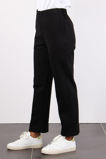 Pantalone Gamba Dritta Nero - 4