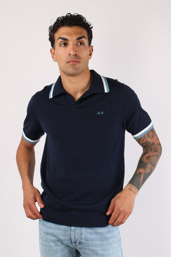 Polo Derby Filo Riga Contrasto Navy Blue - 2