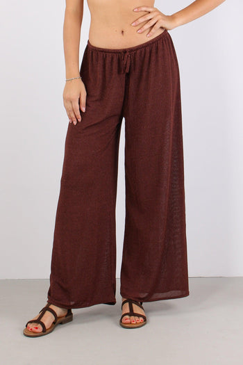 Pantalone Palazzo Lurex Moro - 2