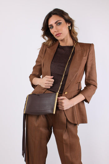 Pochette Frange Cacao - 2