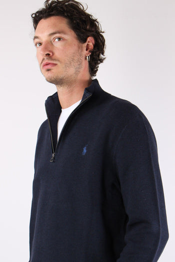 Maglia Mezza Zip Nido Dape Navy - 5