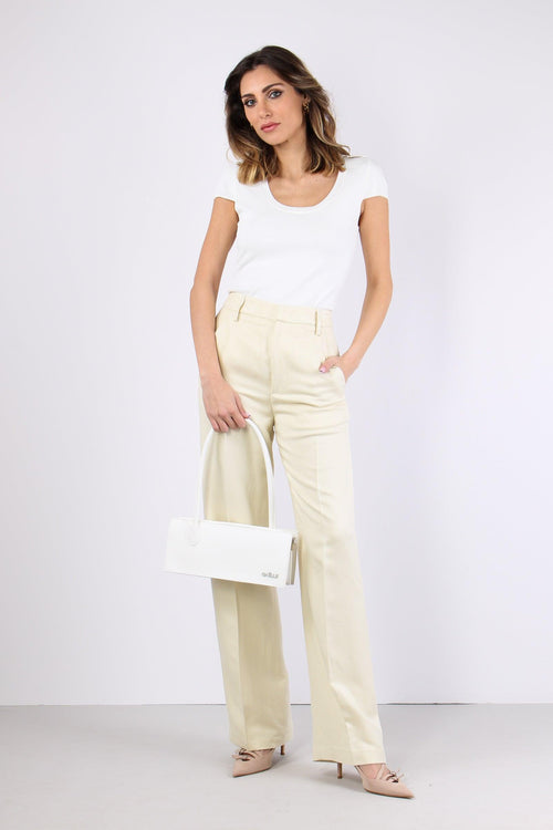 Reina Pantalone Dritto Beige