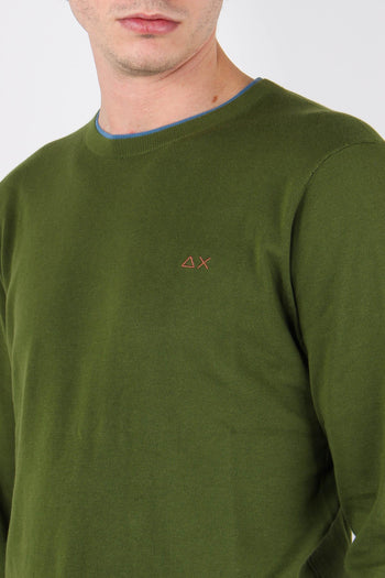 Girocollo Cotone Profilo Verde - 5