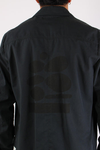 Canoa Giacca Camicia Tasche Nero - 8