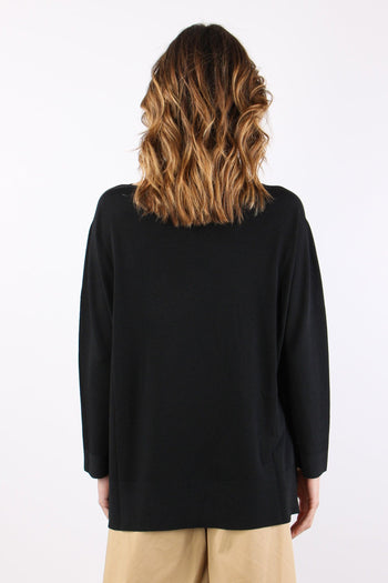 Maglia Girocollo M/l Basica Nero - 5