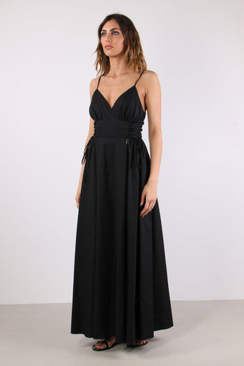 Messy Abito Lungo Punto Smok Black - 3