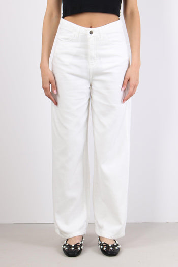 Pantalone Bull 5 Tasche Bianco - 2