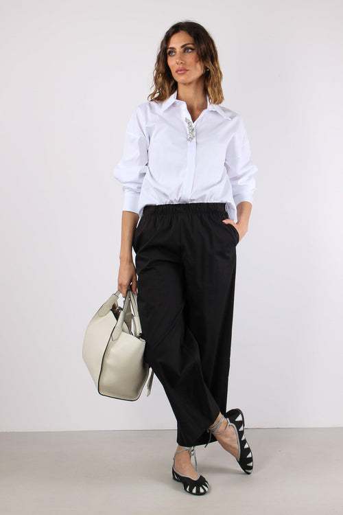 Camicia Over Castone Bianco