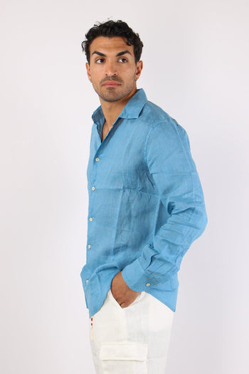 Camicia Lino Blu - 2