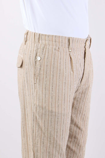 Pantalone Riga Jacquard Beige - 7