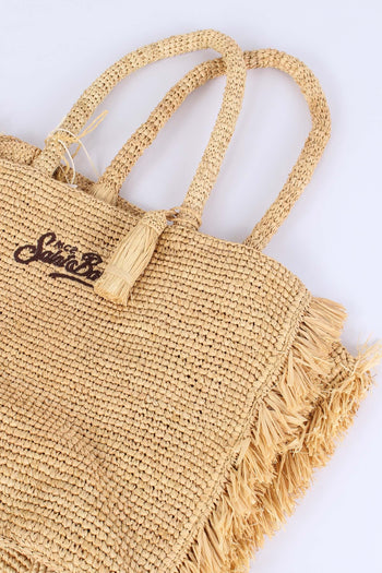 Vanity Raffia Frange Cammello - 7
