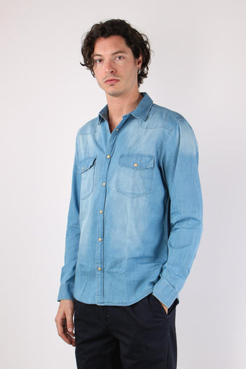 Camicia Denim Leggero Denim Chiaro - 3