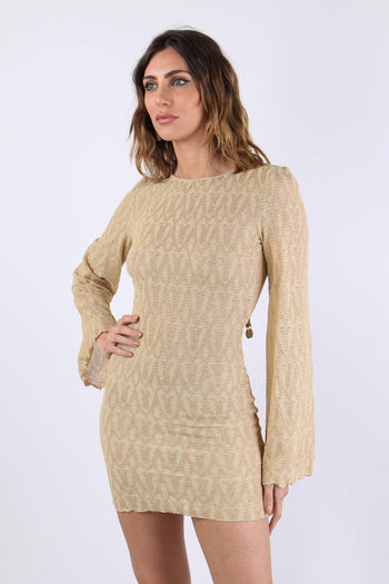 Abito Jacquard Lurex Gold - 2