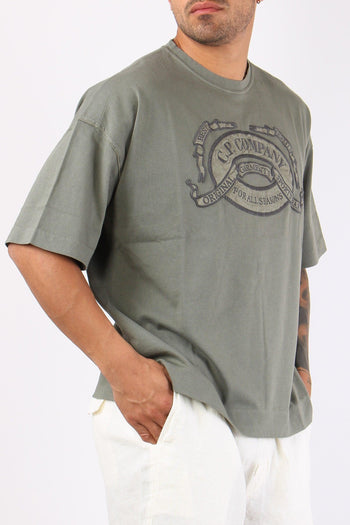 T-shirt Ricamo Logo Gun Metal - 5