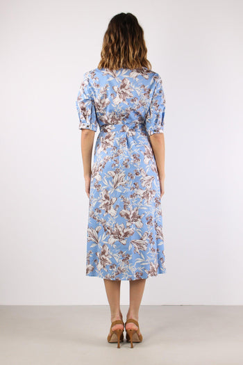 Chemisier Cotone Fantasia Blu Wave - 4