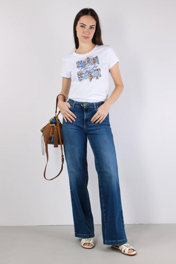 Jeans Good Flare Denim Scuro - 5