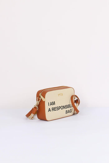 Responsible Camera Bag Canvas Off White/cuoio - 5