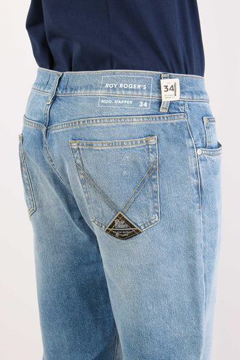Denim Tapered Relaxed Denim Medio - 8