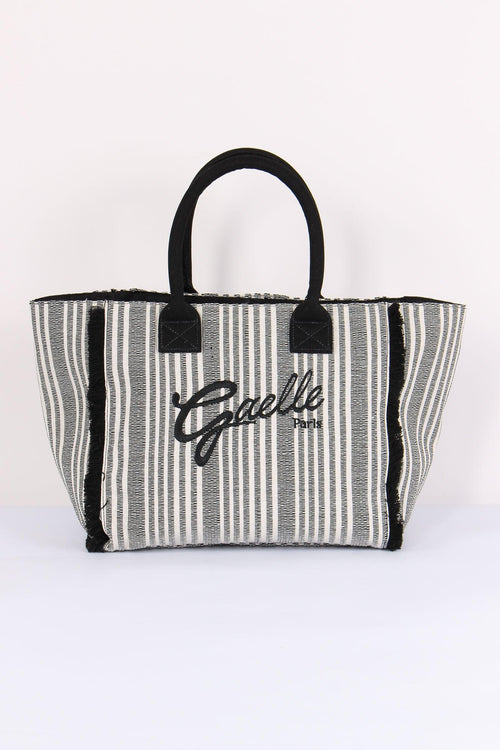 Maxi Tote Frange Riga Nero
