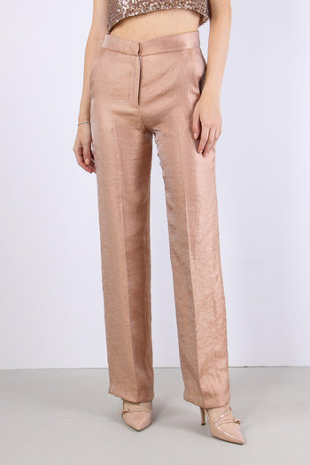 Pantalone Fluido Spalmato Blush - 2