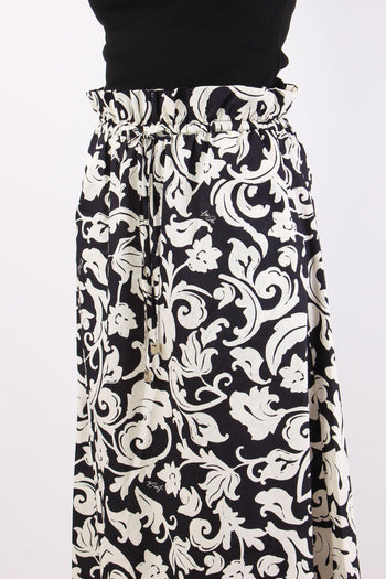 Gonna Lunga Fantasia Black/white - 7