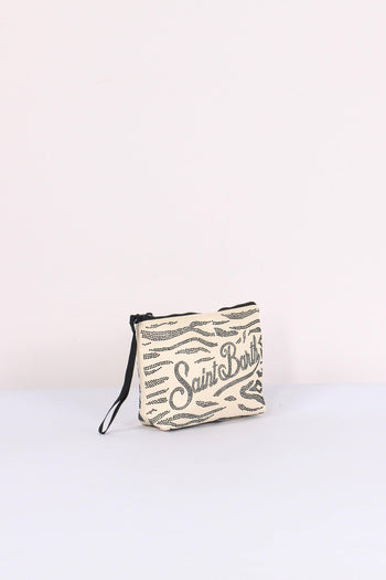 Aline Pochette Strass Bianco/nero - 6