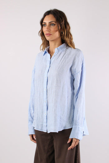 Camicia Lino Retro Fiocchi Azzurro - 3