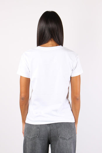 T-shirt Ricamo The Future Is Bianco - 3