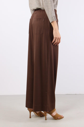 Modico Pantalone Cropped Punto Cioccolato - 5