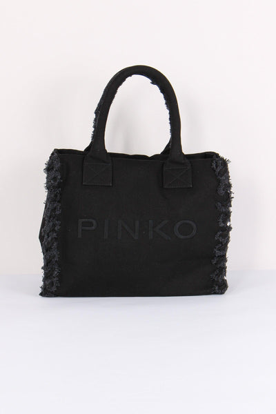 Shopping Beach Canvas Nero