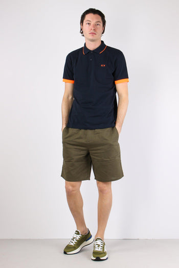 Polo Mc Profilo Sottile Fluo Navy Blue - 4