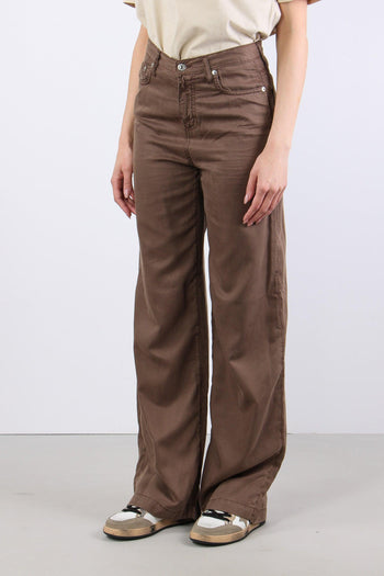 Denim Flare Tencell Brown - 5