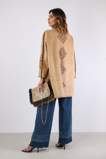 Kimono Eco Suede Ricami Suede - 6