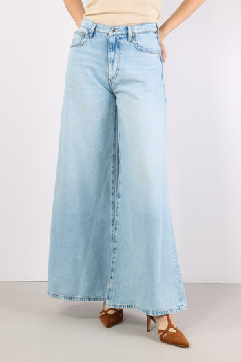 Jeans Flare Ampio Denim Medio - 2