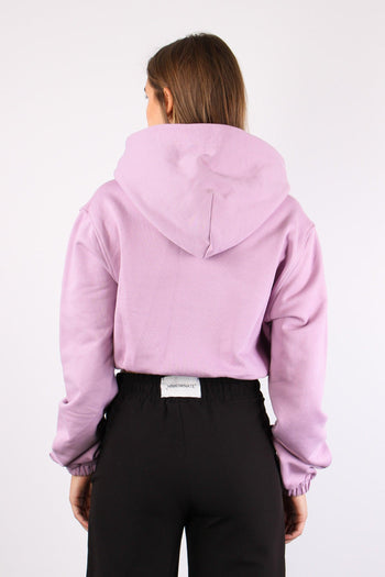 Felpa Corta Cappuccio Glicine - 3