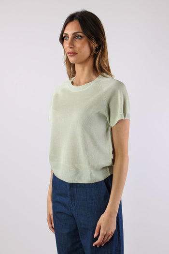 Maglia M/m Filo Cotone Menta - 3