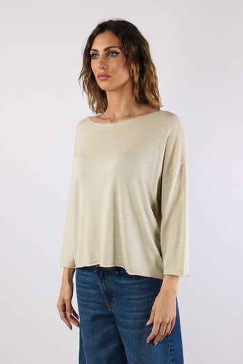 Maglia Scavo Barca Lurex Naturale - 3
