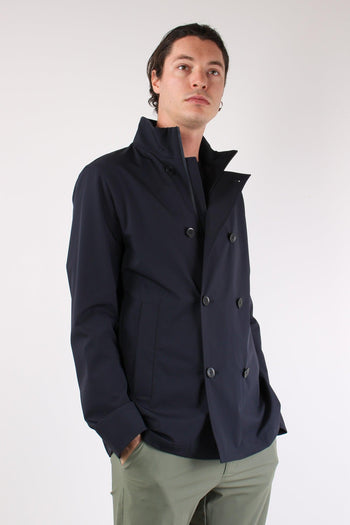 Peacot Tessuto Tecnico Navy - 3