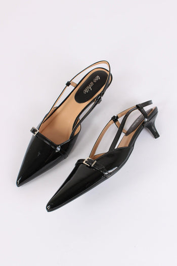 Chanel Tacco Basso Fibbia Nero - 2