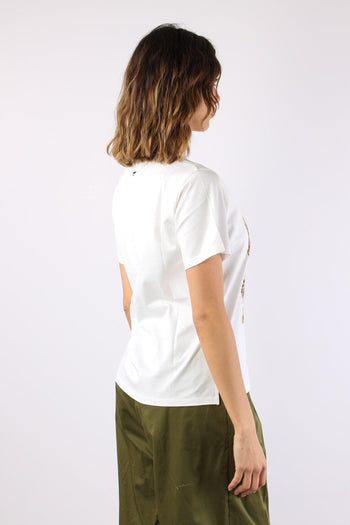 Pantera T-shirt Stampa Off White - 6