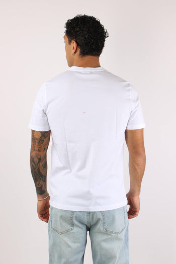 T-shirt Basica Logo Contrasto White - 4