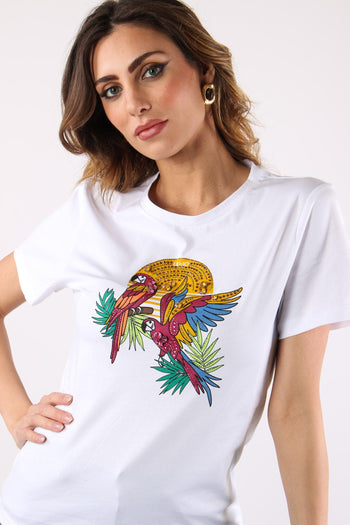 T-shirt Stampa Tucano Bianco - 4