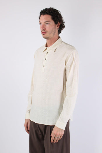 Attore Camicia Polo Operata Beige - 5